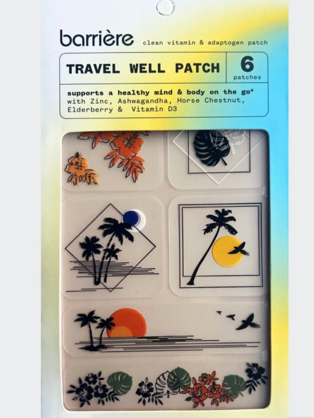Barriere - Travel Well 6-Pack Patches - Tropics